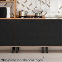 Balcao Com Tampo Mdf 80 Cm 2 Portas Tosc Bt002 Freijo Nero Mxm Freijo Nero - 2