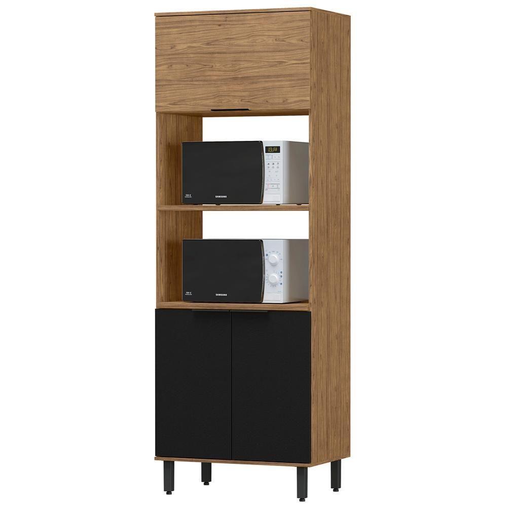 Torre Quente Mdf 3 Portas 80 Cm Tosc Tt001 Freijo Nero Mxm Freijo Nero - 1