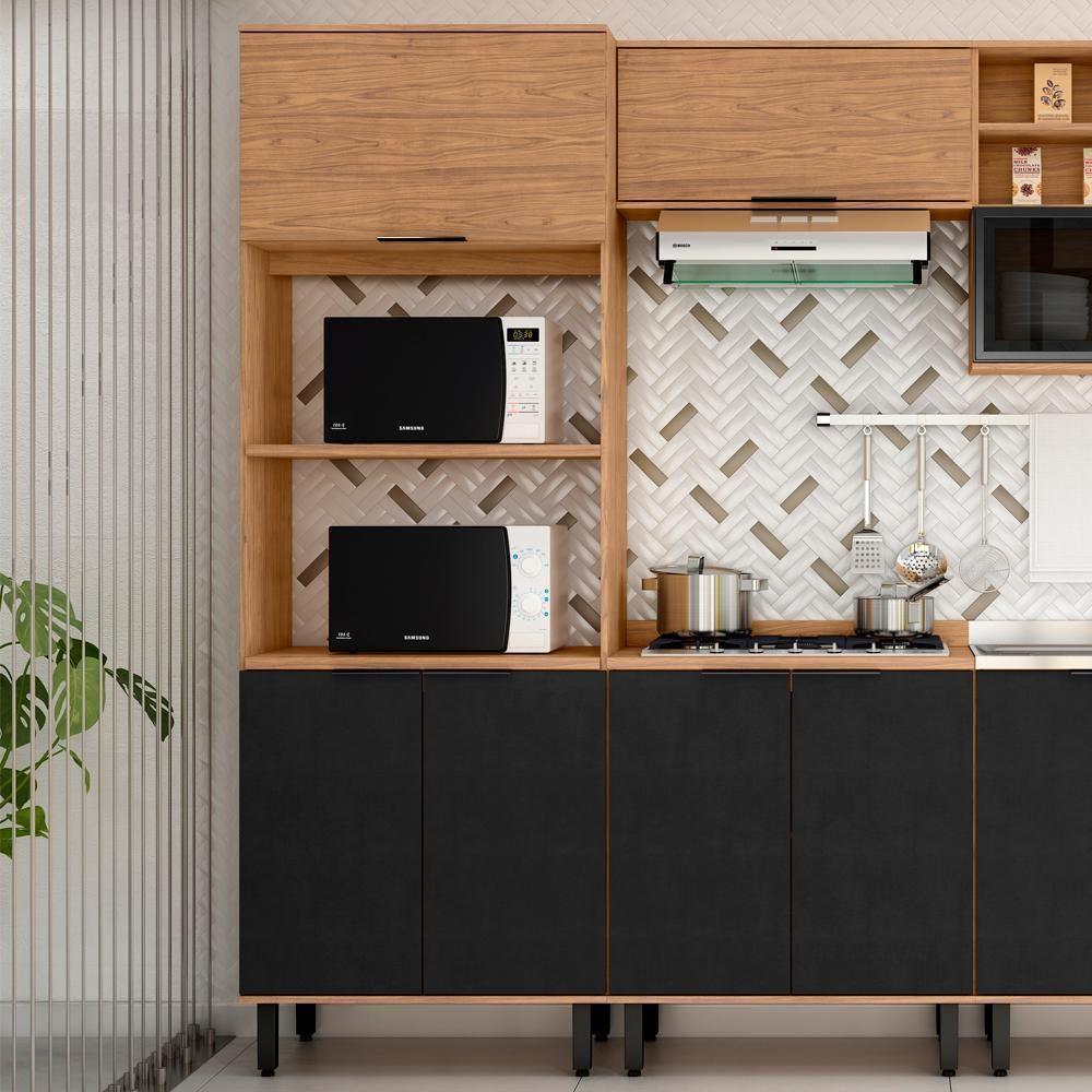 Torre Quente Mdf 3 Portas 80 Cm Tosc Tt001 Freijo Nero Mxm Freijo Nero - 2