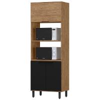 Torre Quente Mdf 3 Portas 80 Cm Tosc Tt001 Freijo Nero Mxm Freijo Nero - 1