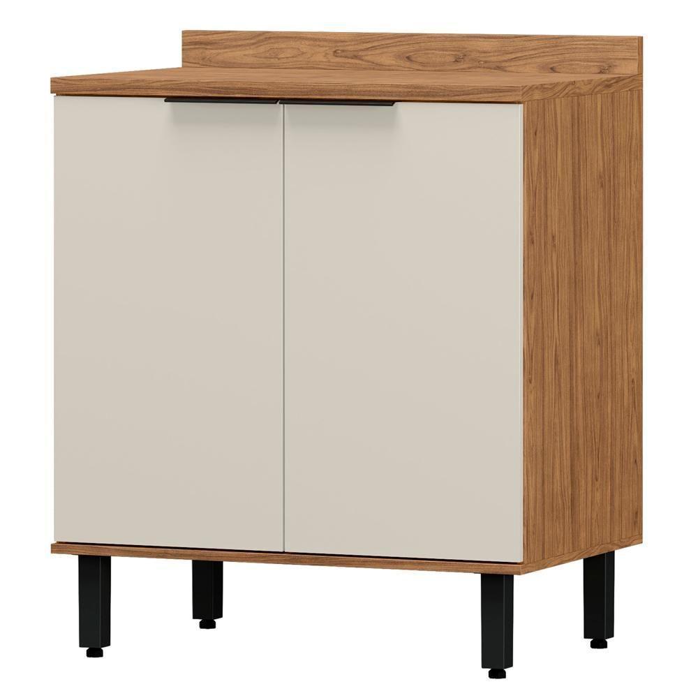 Balcao Com Tampo Mdf 80 Cm 2 Portas Tosc Bt002 Freijo Off White Mxm Freijo Off White - 1