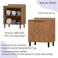 Balcao Com Tampo Mdf 80 Cm 2 Portas Tosc Bt002 Freijo Freijo Mxm Freijo Freijo
