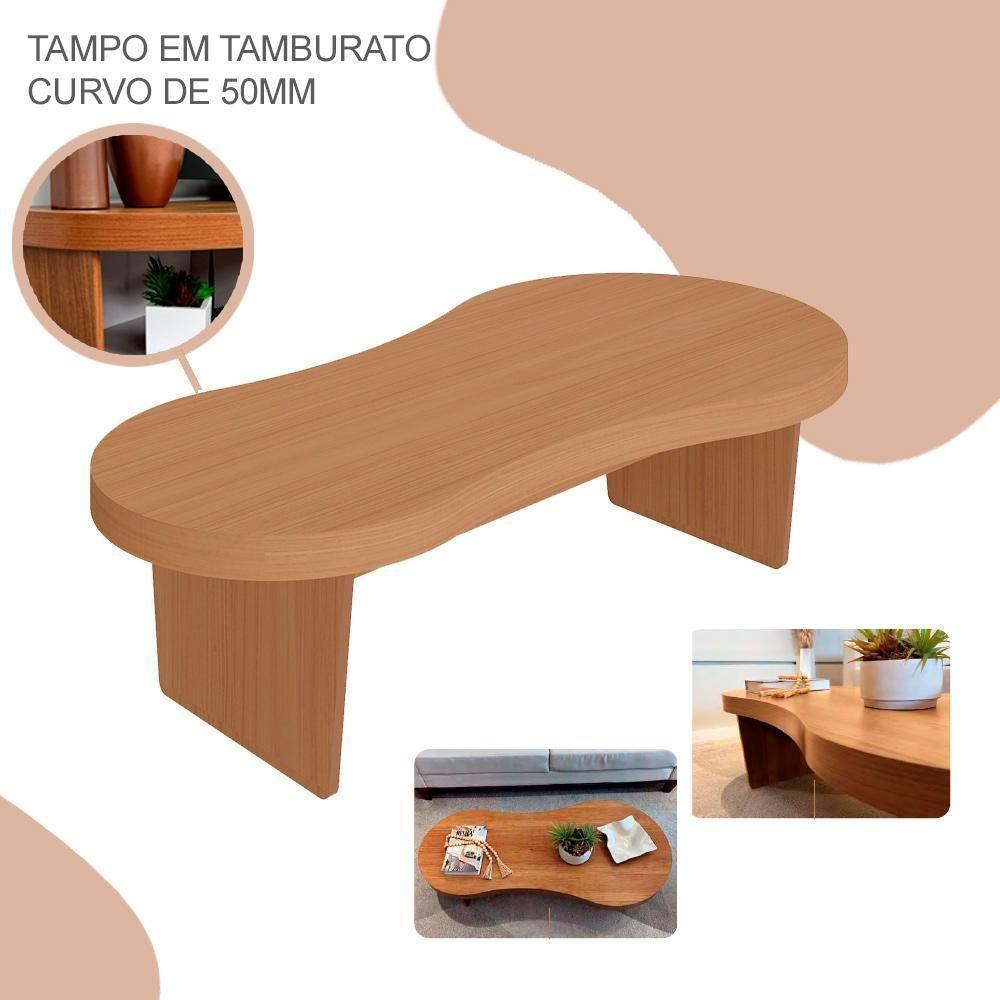 Mesa De Centro Para Sala 120 Cm 4733 Carvalho Arly Carvalho - 7