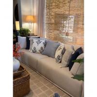 Sofa 03 Lugares 3,14mt Com Chaise Long Estofado Cinza Loah Cinza - 5