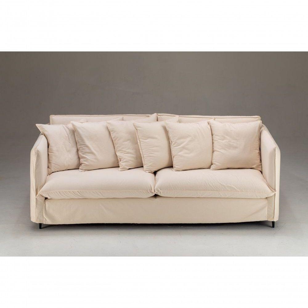 Sofa Arizona De Capa Tecido Sarja Bege - 1