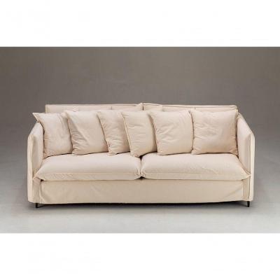 Sofa Arizona De Capa Tecido Sarja Bege