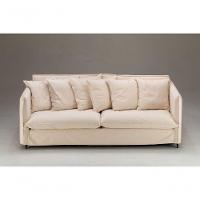 Sofa Arizona De Capa Tecido Sarja Bege - 1