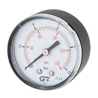 Manômetro 1/4 Saída Traseira 240 Lbs 14.06 Bar Aco 50 Mm - 1