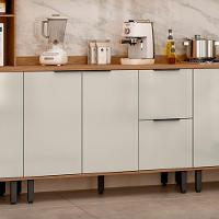 Balcao Pia Com Tampo Mdf 120 Cm Tosc Bt3 Tp1 Freijo Off White Mxm Freijo Off White - 2