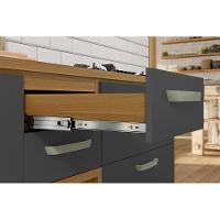 Cozinha Modulada Completa Princesa 3 Peças 1 Aéreo + Balcão + 1 Paneleiro C6p62 Freijó Off White - 9