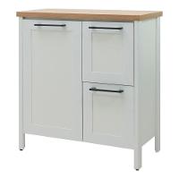 Gabinete Banheiro Com Tampo 1 Pt 2 Gv 79 Cm Bn01 Cinza Dtall Cinza - 1