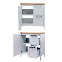 Gabinete Banheiro Com Tampo 1 Pt 2 Gv 79 Cm Bn01 Cinza Dtall Cinza - 5