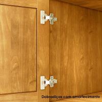 Balcao Madeira Maciça 4 Portas 4 Gavetas 169 Cm 8929 Freijo Milani Store Freijo - 5