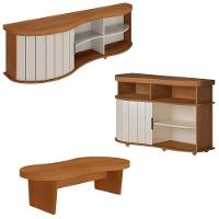 Rack Mesa Buffet Sala De Estar Mg4647 Cinamomo Off White Arly Cinamomo Off White - 1