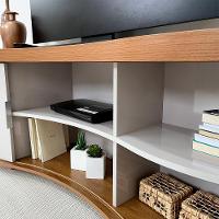 Rack Mesa Buffet Sala De Estar Mg4647 Cinamomo Off White Arly Cinamomo Off White - 2