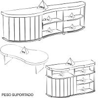 Rack Mesa Buffet Sala De Estar Mg4647 Cinamomo Off White Arly Cinamomo Off White - 6