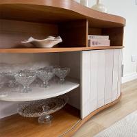 Rack Mesa Buffet Sala De Estar Mg4647 Cinamomo Off White Arly Cinamomo Off White - 8