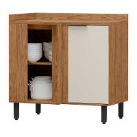 Balcao De Canto Reto Mdf 98 Cm Tosc Bt004 Freijo Off White Mxm Freijo Off White - 1