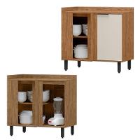 Balcao De Canto Reto Mdf 98 Cm Tosc Bt004 Freijo Off White Mxm Freijo Off White - 6