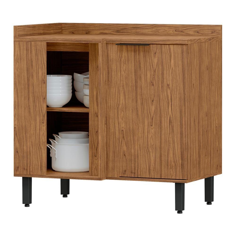 Balcao De Canto Reto Mdf 98 Cm Tosc Bt004 Freijo Freijo Mxm Freijo Freijo - 1