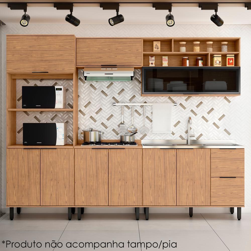 Balcao Para Pia Sem Tampo Mdf 120 Cm Tosc Bt003 Freijo Freijo Mxm Freijo Freijo - 8