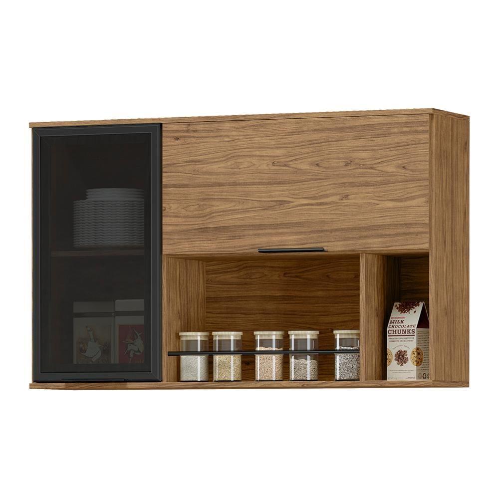 Armario Aereo Mdf 120 Cm 2 Portas Tosc Ato05 Freijo Freijo Mxm Freijo Freijo - 1