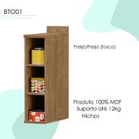 Balcao Nicho Suspenso Mdf 20 Cm Tosc Bto01 Freijo Freijo Mxm Freijo Freijo - 3