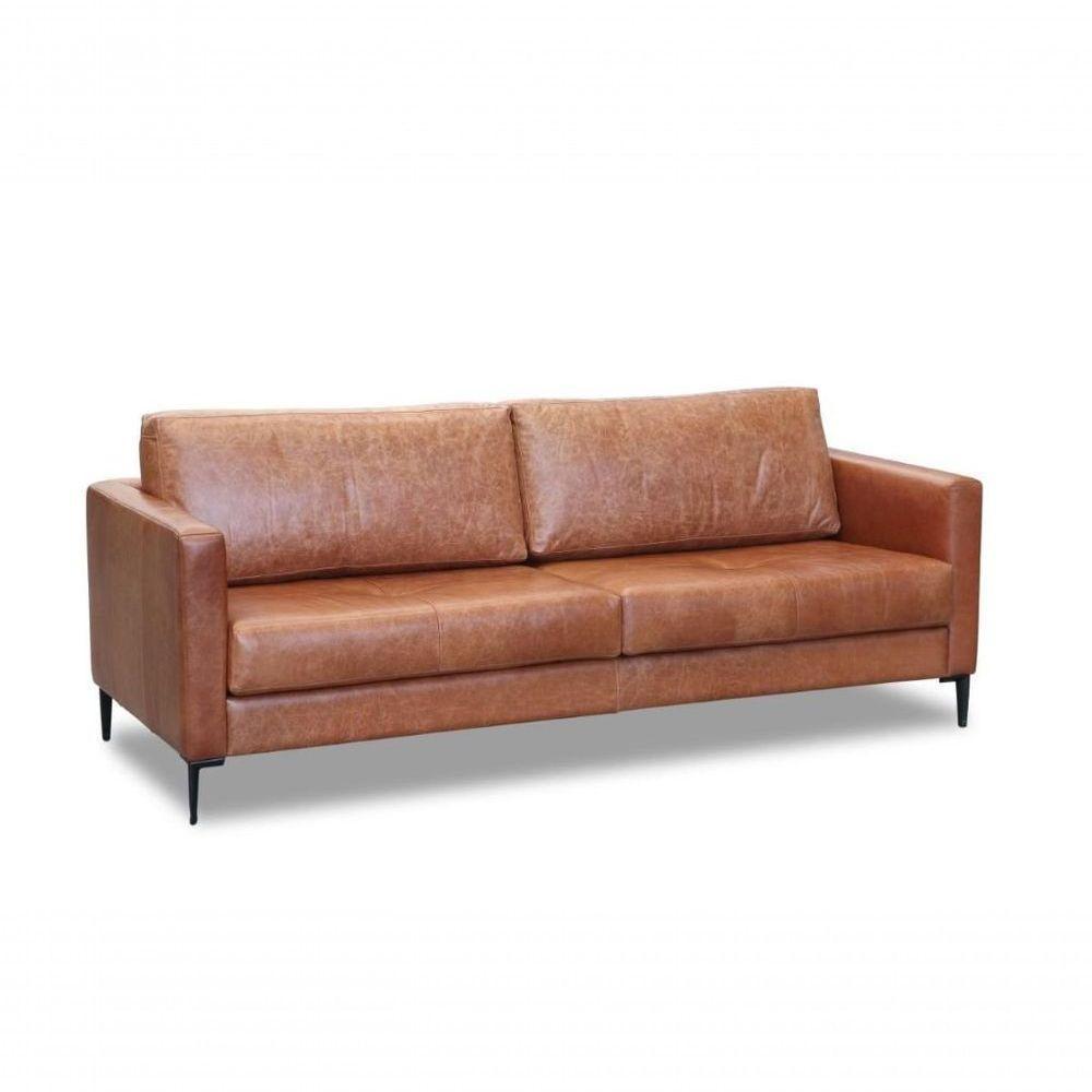 Sofa 02 E 03 Lugares Fixo 2,20 Mt Estofado Living Kifa - Courissimo Caramelo - 1