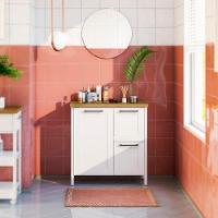 Gabinete Banheiro Com Tampo 1 Pt 2 Gv 79 Cm Bn01 Branco Dtall Branco - 7