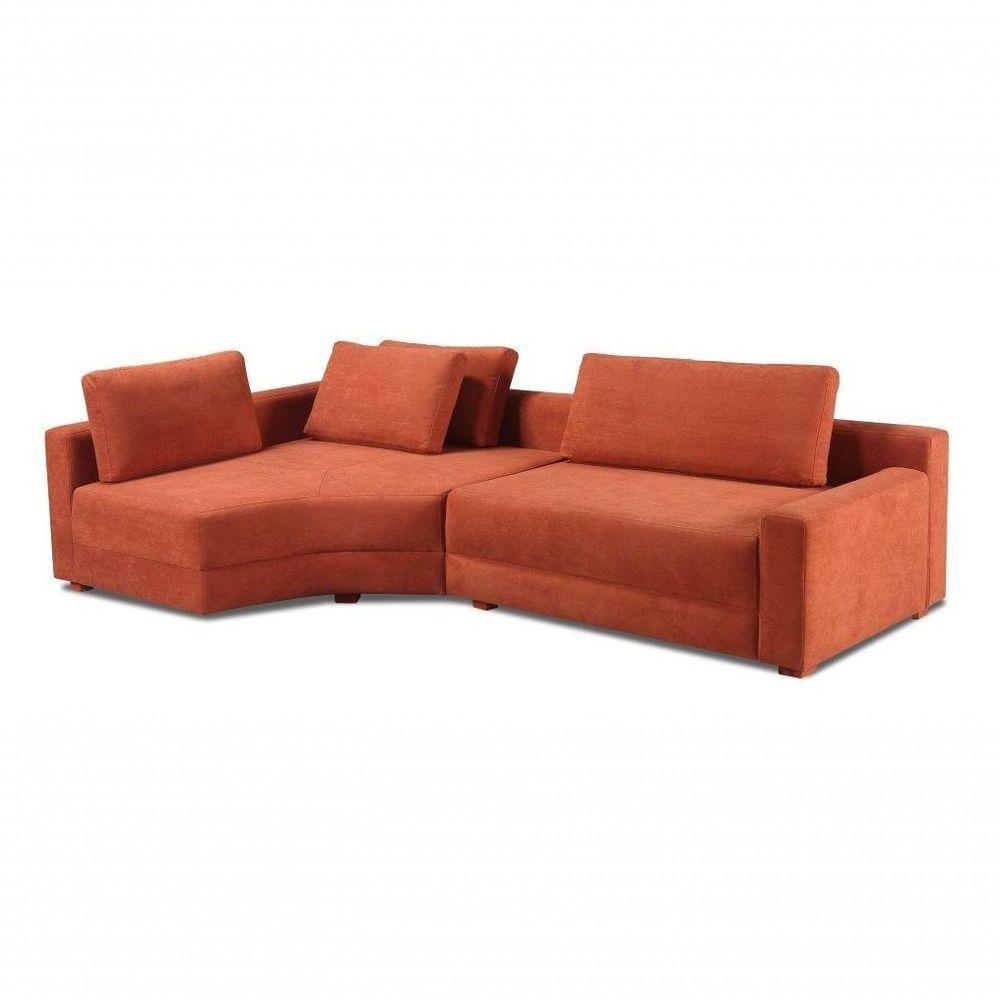 Sofa 03 E 04 Lugares Canto 2,70mt Terracota Com Chaise Long Red - 1
