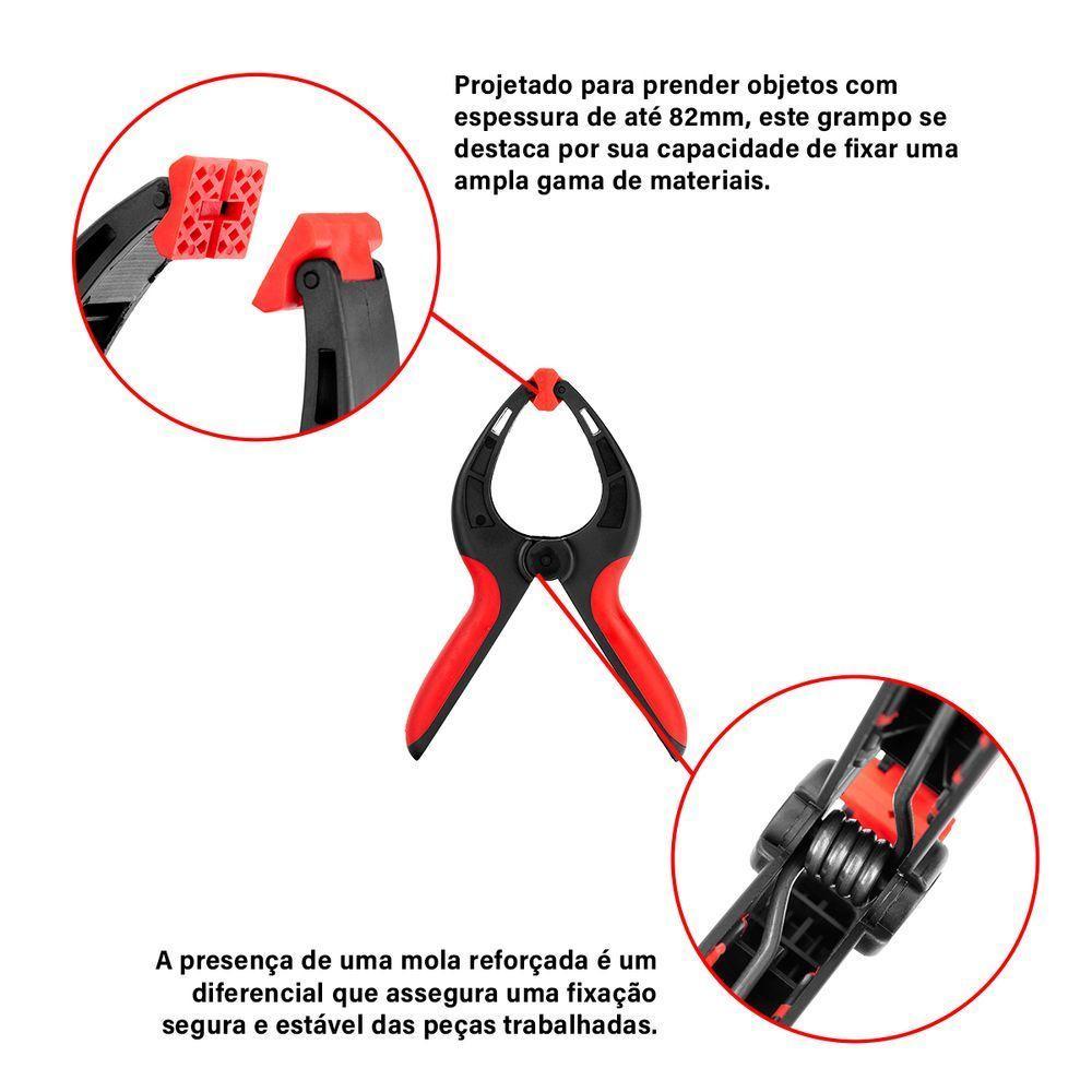 Kit 2 Grampos Multiuso Para Marceneiro 9 Polegadas Mtx - 5