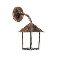 Arandela Blumenau Colonial Quadrada Vidro Liso E27 Bivolt Cobre - 1