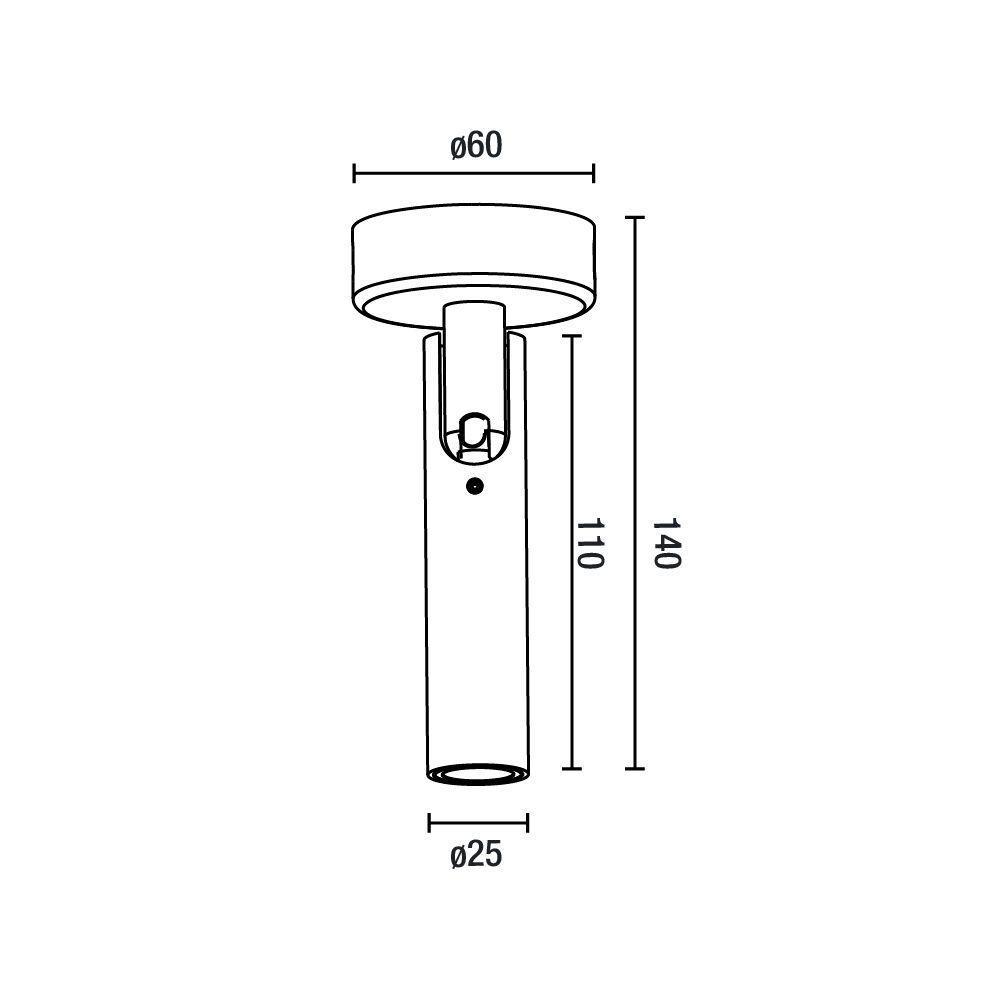 Spot De Sobrepor Blumenau Petit Led 2w Bivolt Branco 3000k Luz Amarela - 3