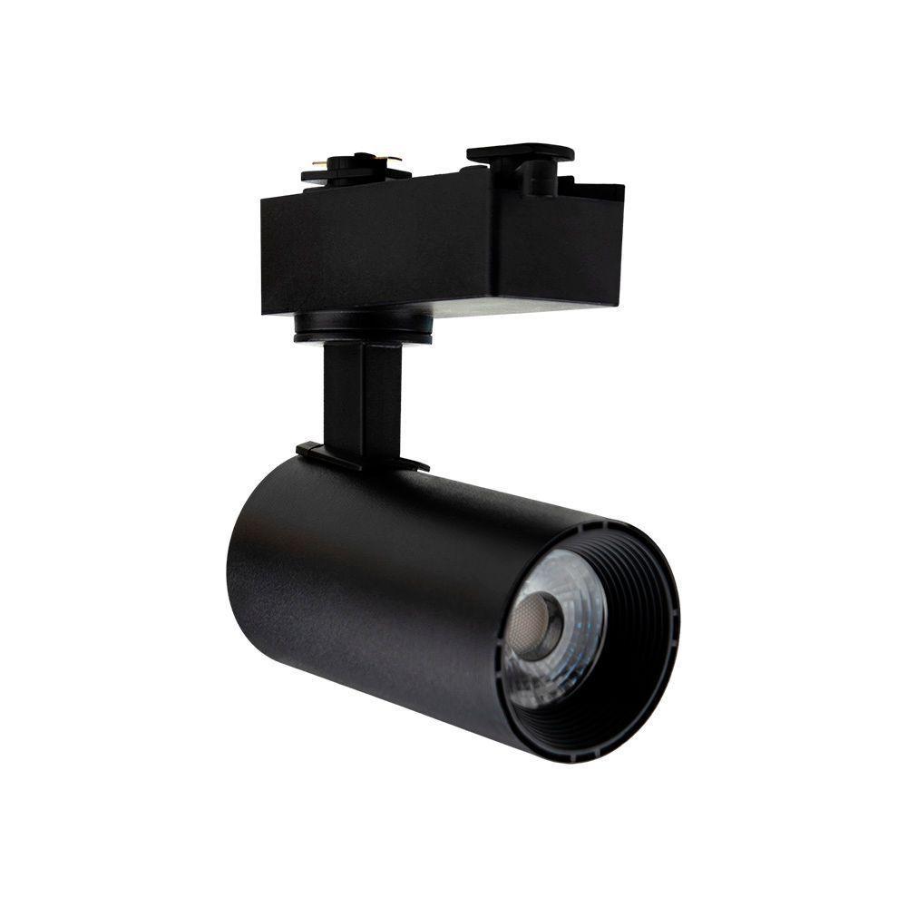 Spot Direcionável Para Trilho Eletrificado Blumenau Led Up 5w Bivolt Preto 3000k Luz Amarela - 2