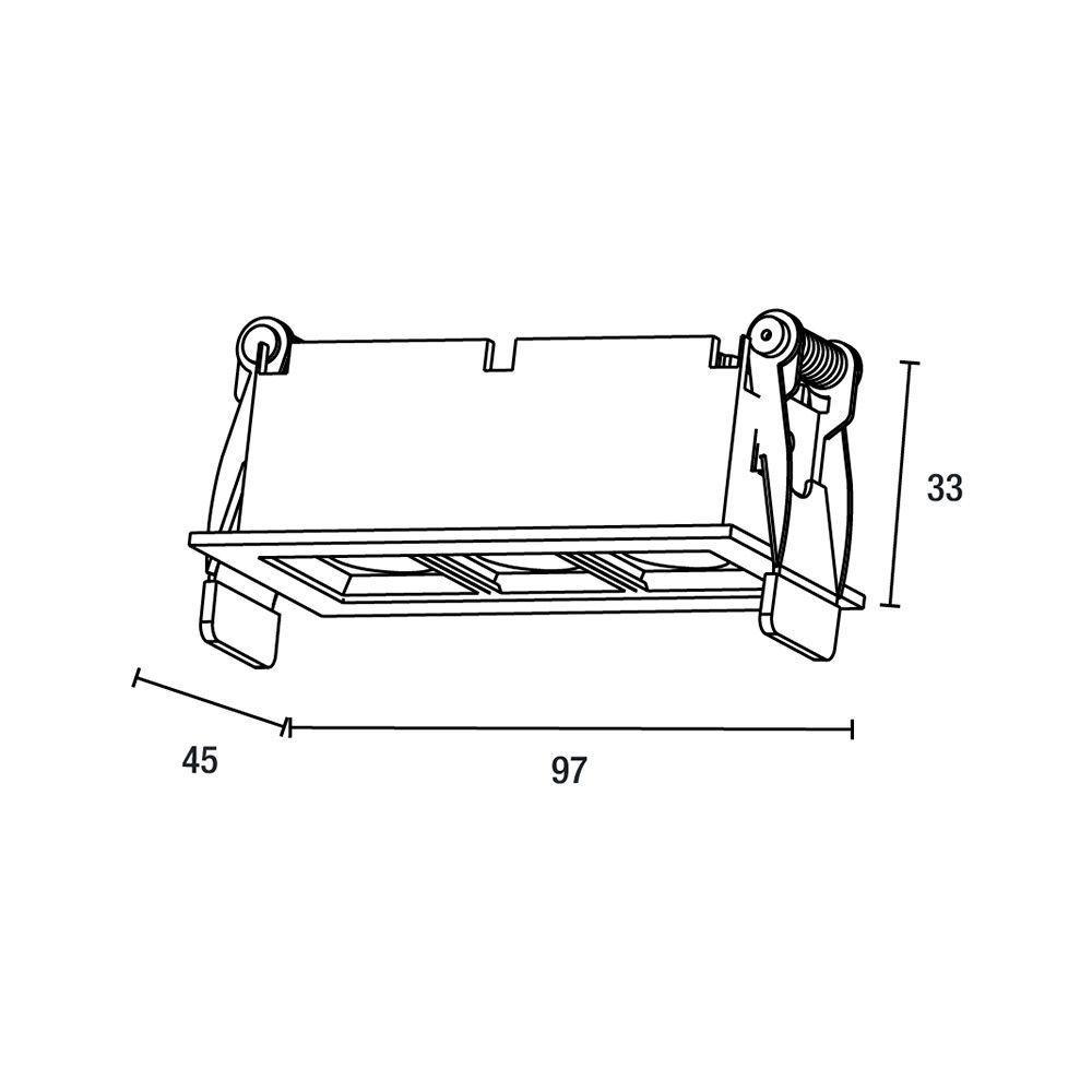 Spot De Embutir Blumenau íris Led 6w Bivolt Branco 3000k Luz Amarela - 2