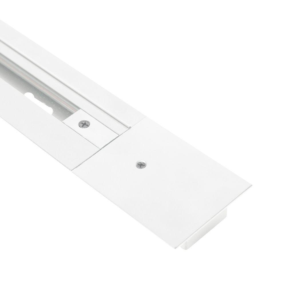 Trilho Eletrificado De Embutir Para Spot Blumenau Com 2 Metros Bivolt Branco - 2