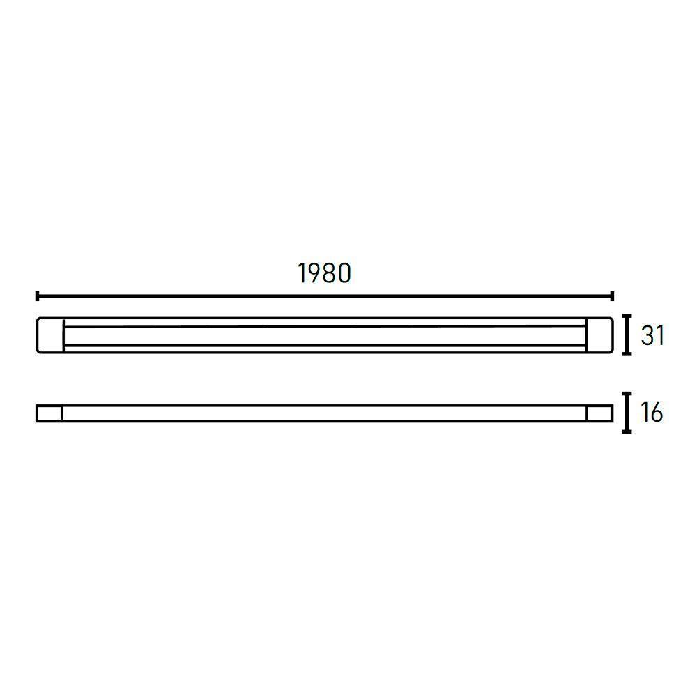 Trilho Eletrificado De Sobrepor Slim Para Spot Blumenau Com 2 Metros Bivolt Branco - 2