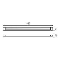 Trilho Eletrificado De Sobrepor Slim Para Spot Blumenau Com 2 Metros Bivolt Branco - 2
