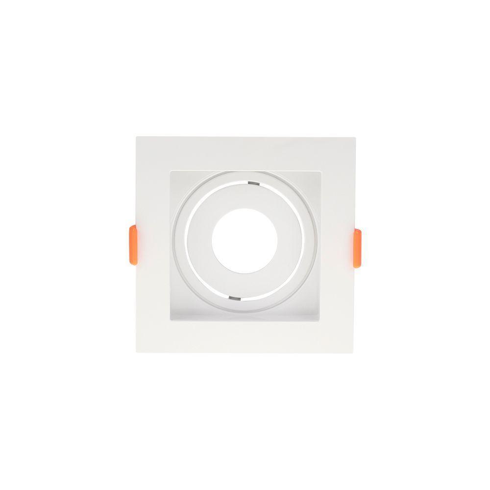 Spot De Embutir Recuado Blumenau Clean Para Lâmpada Mr11 Gu10 Quadrado Bivolt Branco - 1