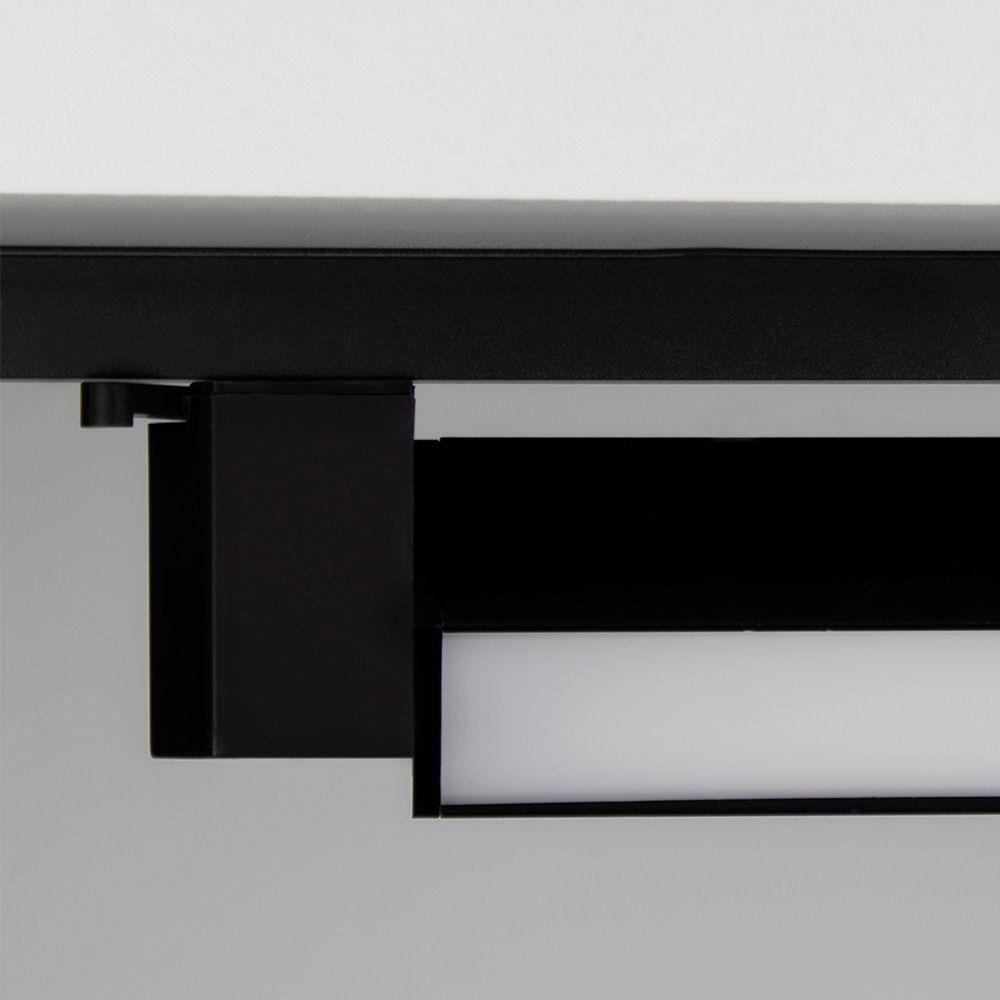 Spot Direcionável Para Trilho Eletrificado Blumenau Led Up Linear Difuso 10w Bivolt Preto 3000k Luz Amarela - 3