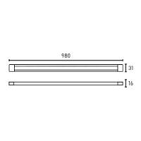 Trilho Eletrificado De Sobrepor Slim Para Spot Blumenau Com 1 Metro Bivolt Branco - 2