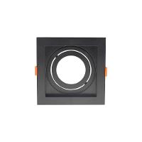 Spot De Embutir Recuado Blumenau Clean Para Lâmpada Par 20 E27 Quadrado Bivolt Preto - 1