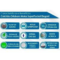 Conjunto Box Baú King: Colchão Espuma Ortobom Superpocket Elegant + Base Crc Suede Black(193x203) - 3