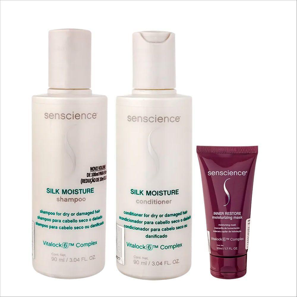 Kit Senscience Moisture - Shampoo 90ml + Condicionador 90ml + Máscara 50ml - 1