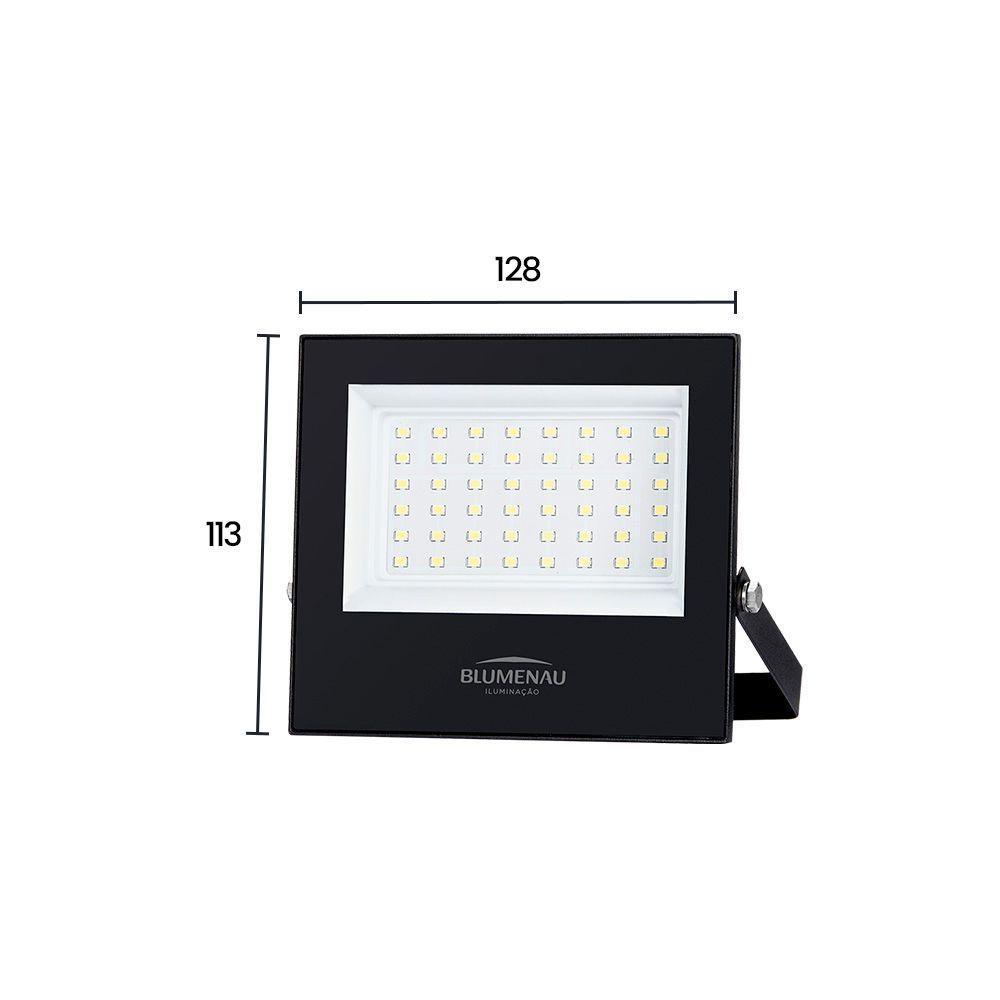 Refletor Blumenau Led Play 50w Preto Bivolt 6500k Luz Branca - 2