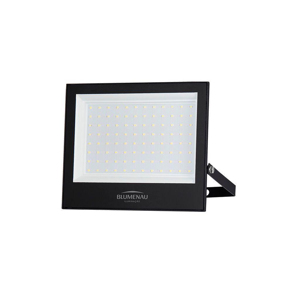 Refletor Blumenau Led Play 100w Preto Bivolt 6500k Luz Branca - 1