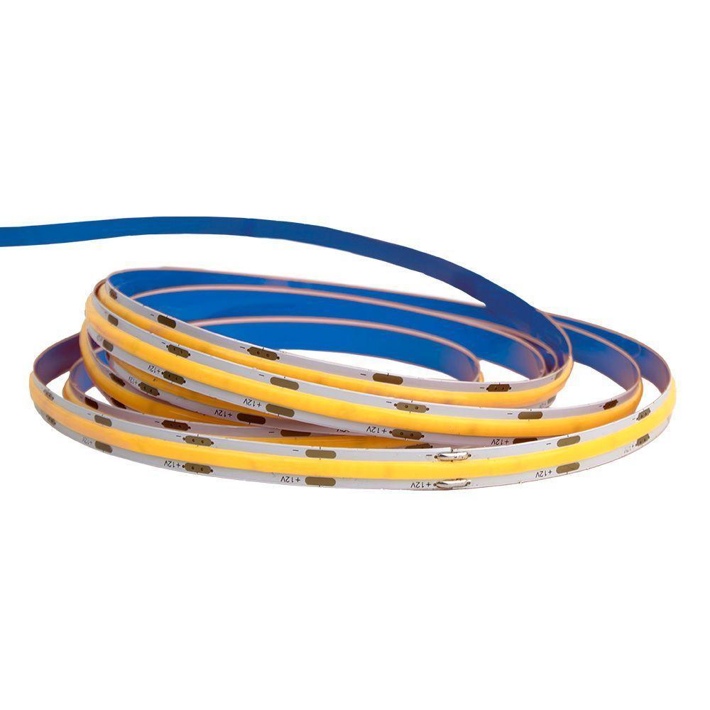 Fita De Led Blumenau Cob Com 5 Metros 480 Leds/m 12w 12v 6500k Luz Branca - 1