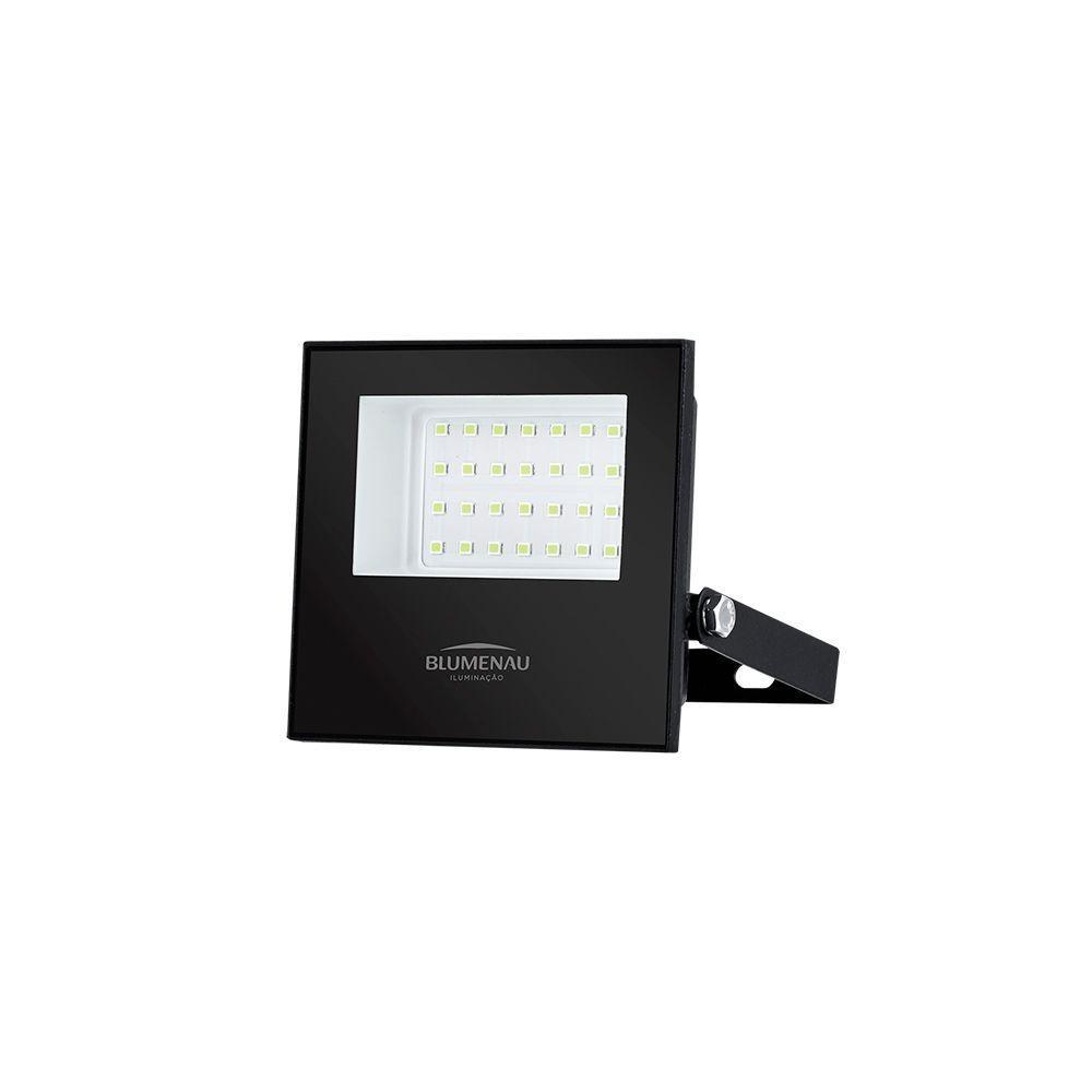Refletor Blumenau Led Play 30w Preto Bivolt Luz Verde - 1