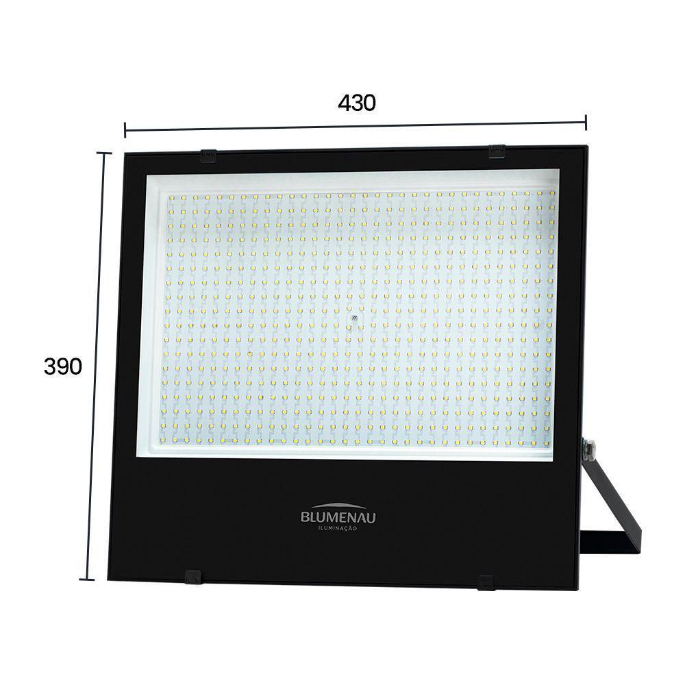 Refletor Blumenau Led Play 500w Preto Bivolt 6500k Luz Branca - 2