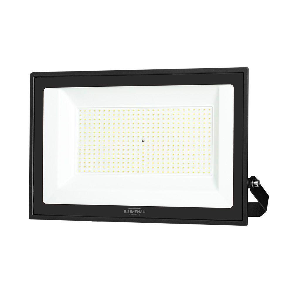 Refletor Blumenau Led Tech Pro 400w Preto Bivolt 6500k Luz Branca - 1